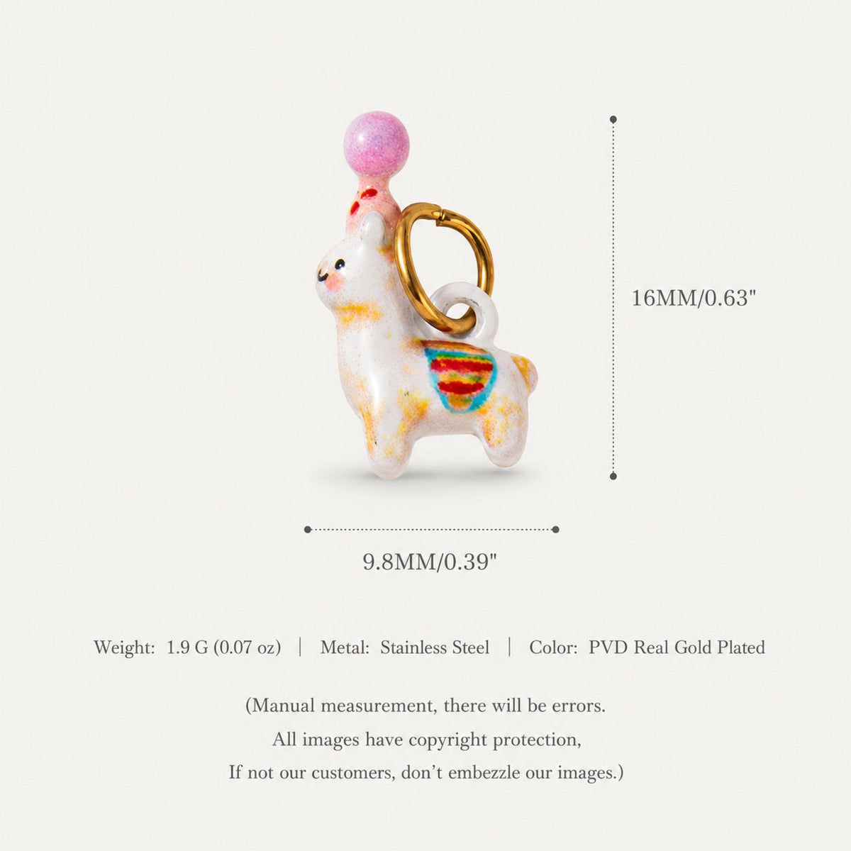 Animal Puppy Series Zircon Pendant