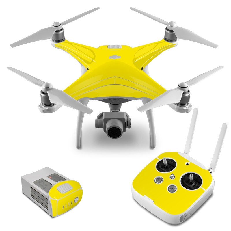 Solid State Yellow - DJI Phantom 4 Skin