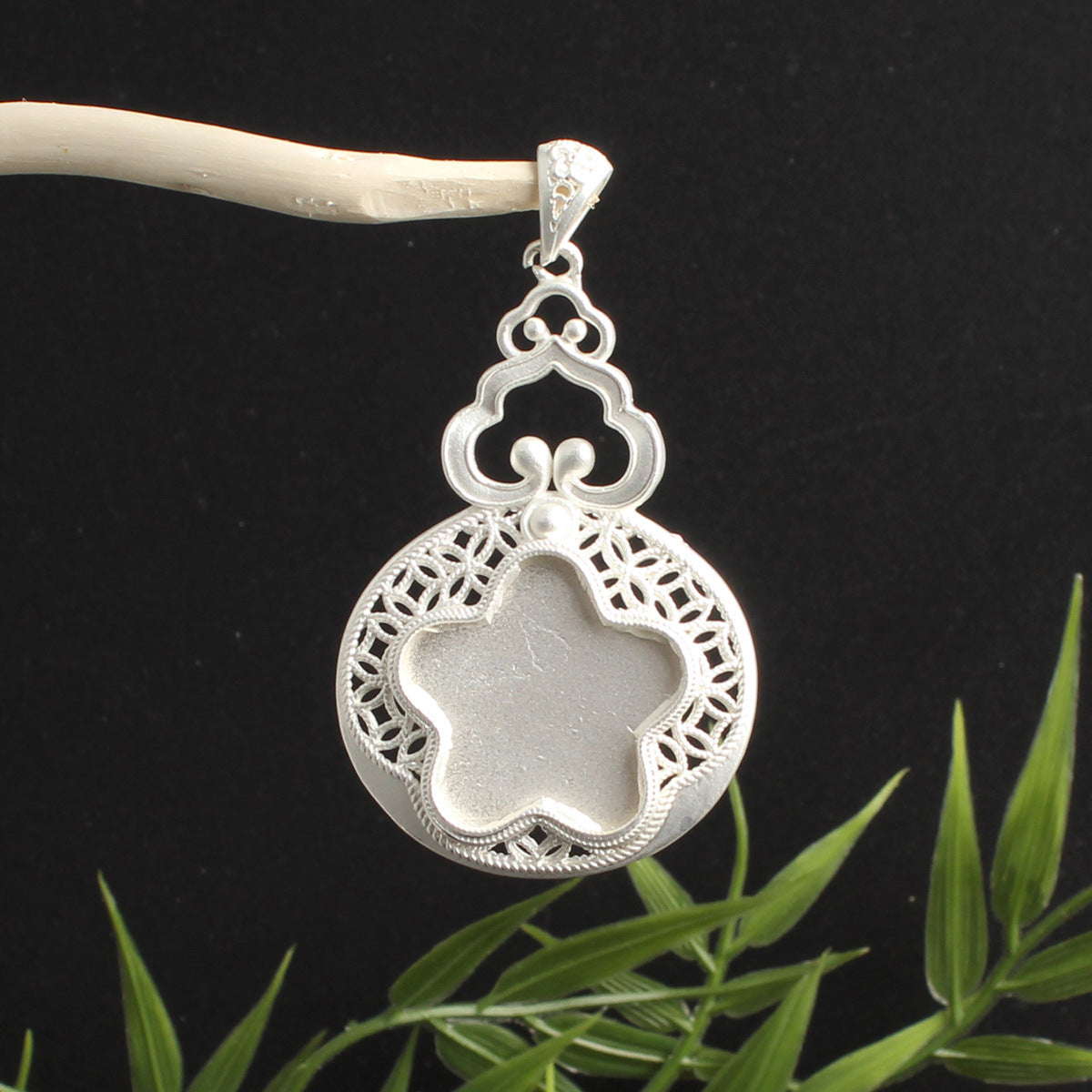 Butterfly Pendant Inlaid With A Bell