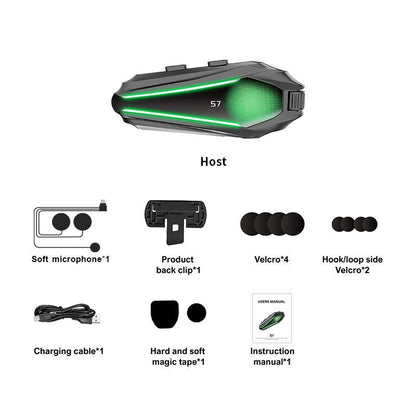 Cold-weather Noise-canceling Group Cycling Intercom Headset