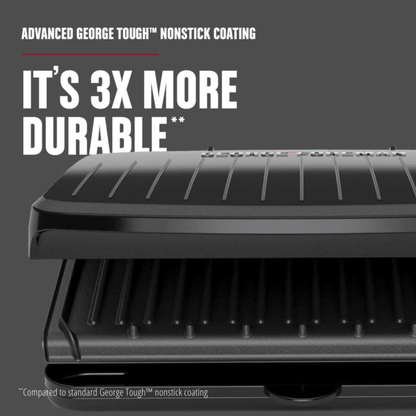 George Foreman 5-Serving Classic Plate Electric Indoor Grill and Panini Press
