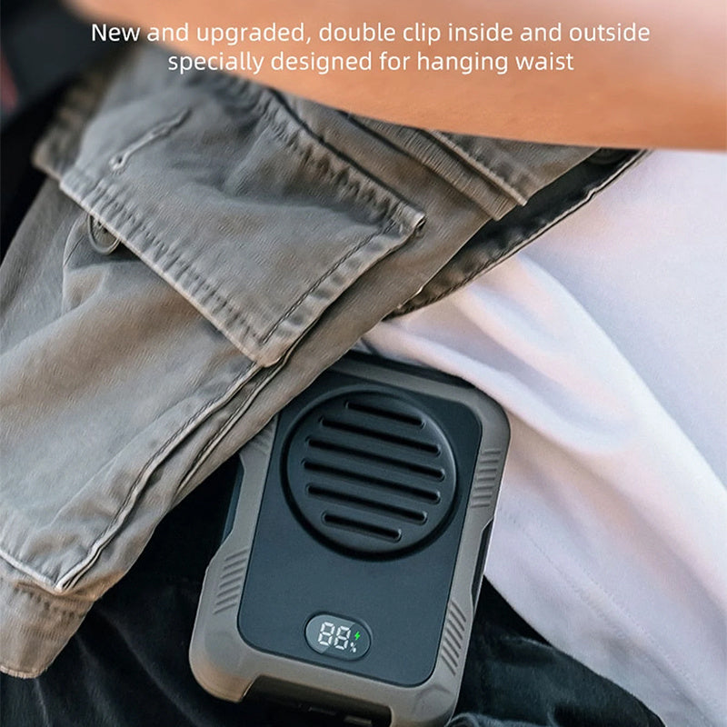 Leafless Waist Fan Portable High Wind USB