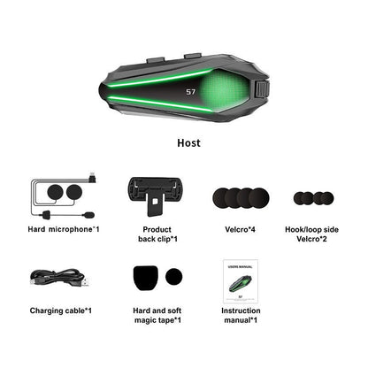 Cold-weather Noise-canceling Group Cycling Intercom Headset