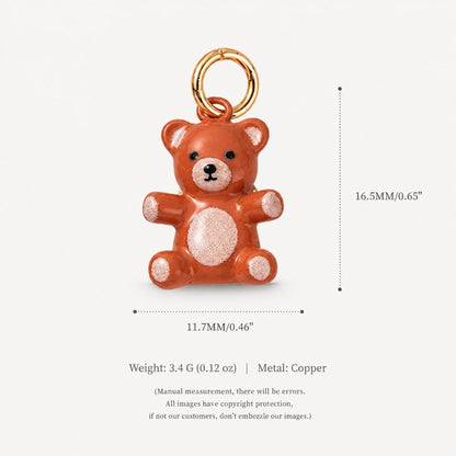 Cute Little Bear And Duck Building Block Pendant Ornament