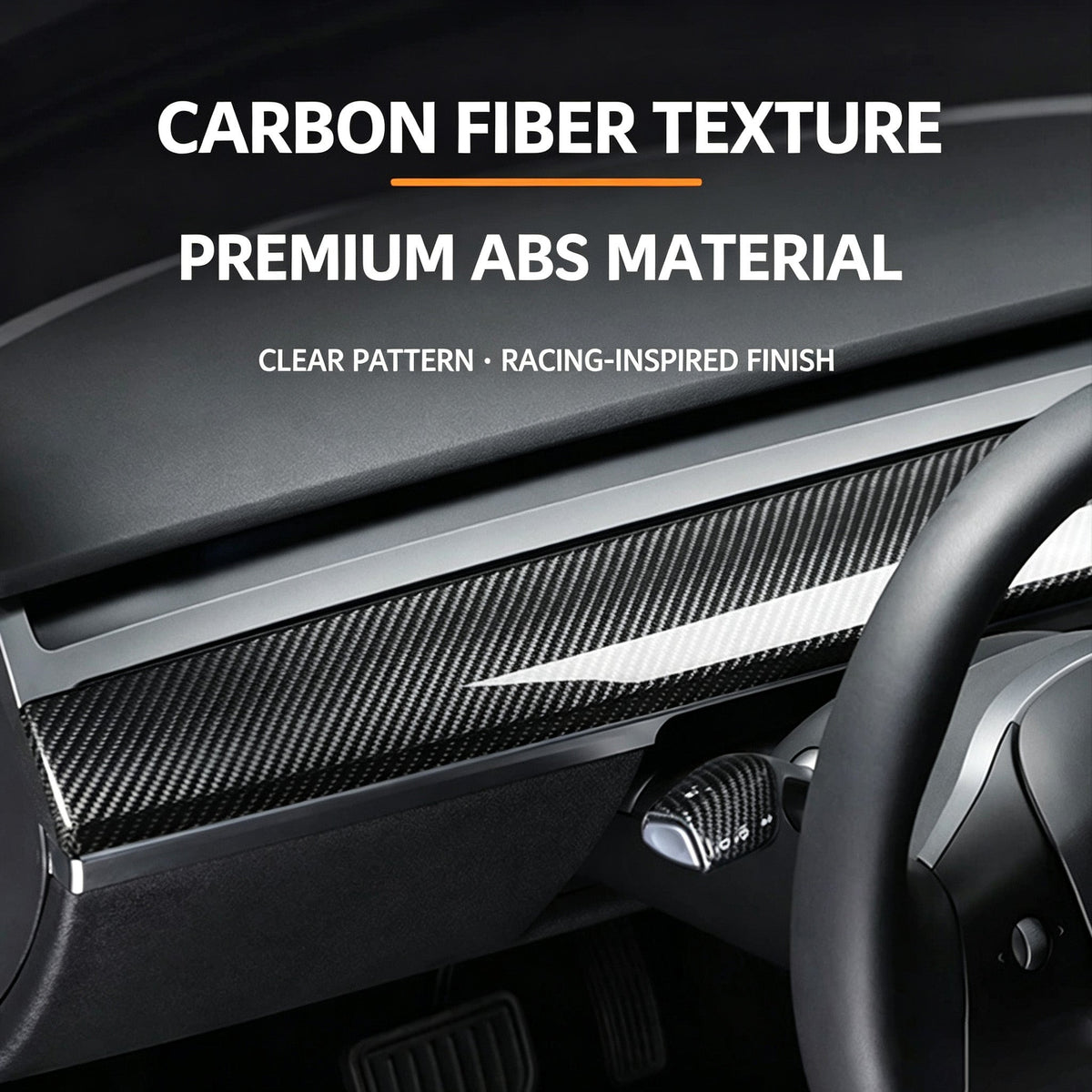 Applicable To Tesla ModelY3 Central Control Interior Trim Strip Instrument Panel Inner Door Trim Strip Refresh 3 Central Control Trim Strip