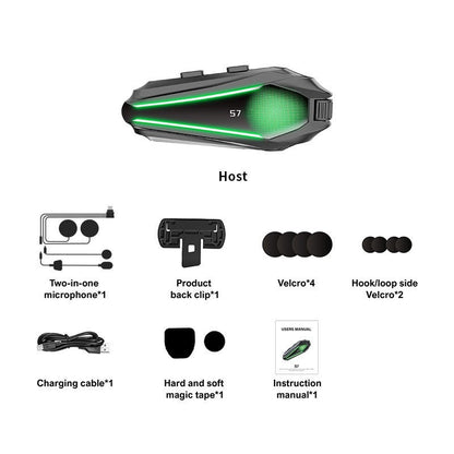 Cold-weather Noise-canceling Group Cycling Intercom Headset