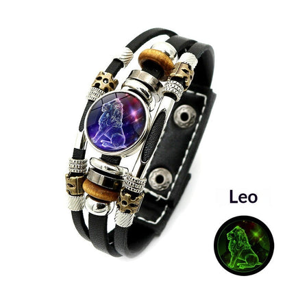 Luminous Twelve-Constellation Bracelet, Birthday Gift For Students And Couples
