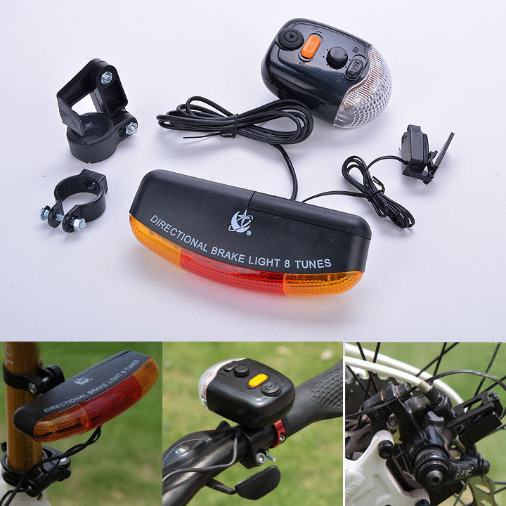 Bicycle Turn Signal Xc-408 Bicycle Warning Taillight Riding Eight Tone Electronic Horn