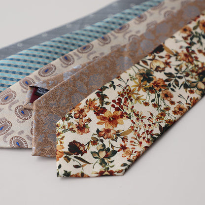 Korean Style Retro Light Color Hong Kong Style Tie