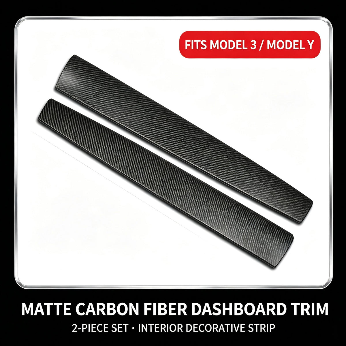 Applicable To Tesla ModelY3 Central Control Interior Trim Strip Instrument Panel Inner Door Trim Strip Refresh 3 Central Control Trim Strip