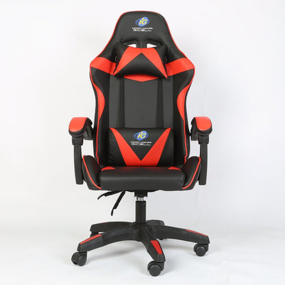 Gaming Racing Chair Height Adjustable Ergonomic PC Computer Chair E-Sports Gamer Office Task Swivel Chair w/ Headrest Lumbar Support Pillow 441lbs Wei