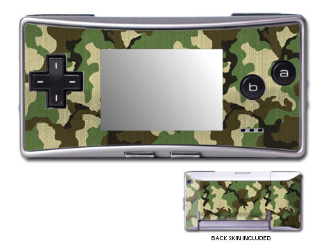 Woodland Camo - Nintendo GameBoy Micro Skin