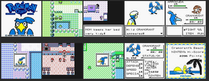 Pokemon Yellow Cramorant GBC ROM Hack Video Game Custom Gameboy Color