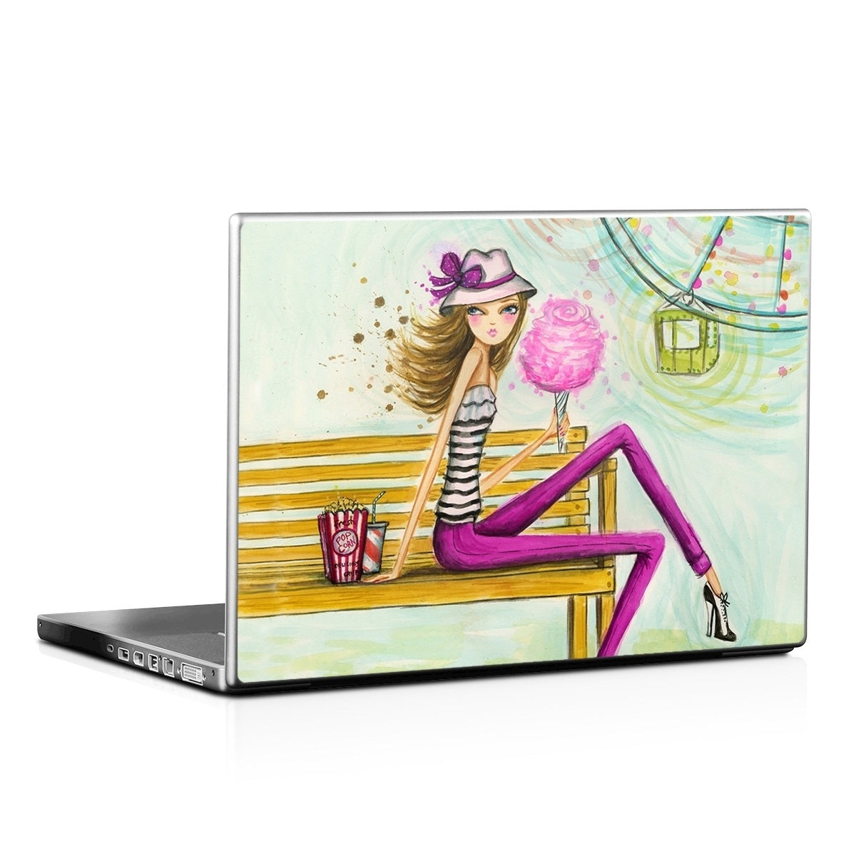 Carnival Cotton Candy - Laptop Lid Skin