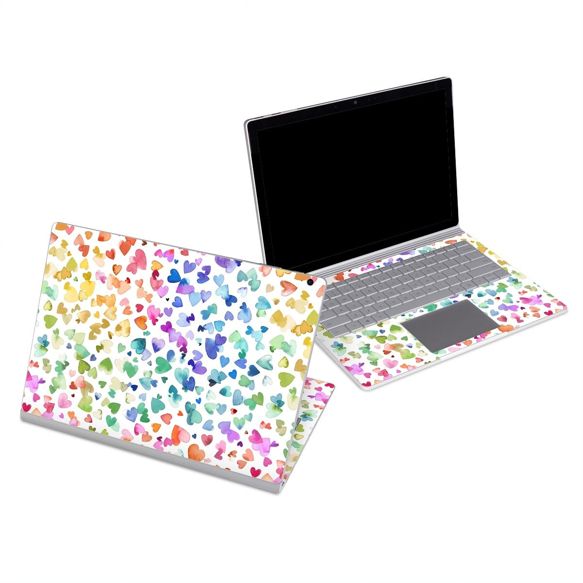 Valentines Love Hearts - Microsoft Surface Book Skin