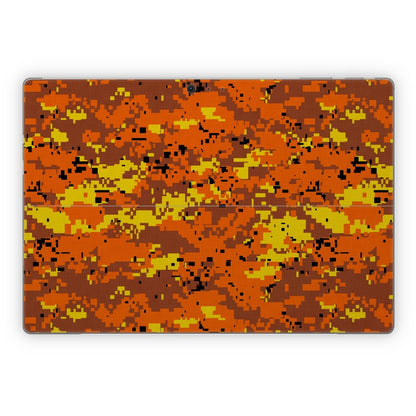 Digital Orange Camo - Microsoft Surface Pro Skin
