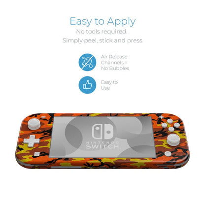 Orange Camo - Nintendo Switch Lite Skin