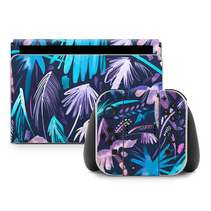 Brushstroke Palms - Nintendo Switch Skin
