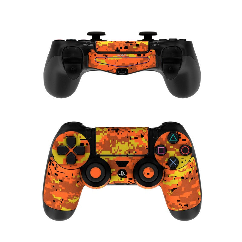 Digital Orange Camo - Sony PS4 Controller Skin
