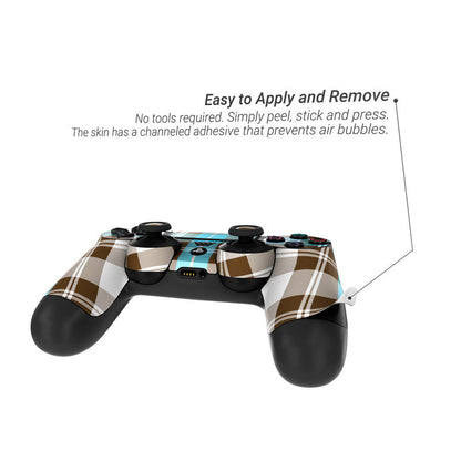 Turquoise Plaid - Sony PS4 Controller Skin