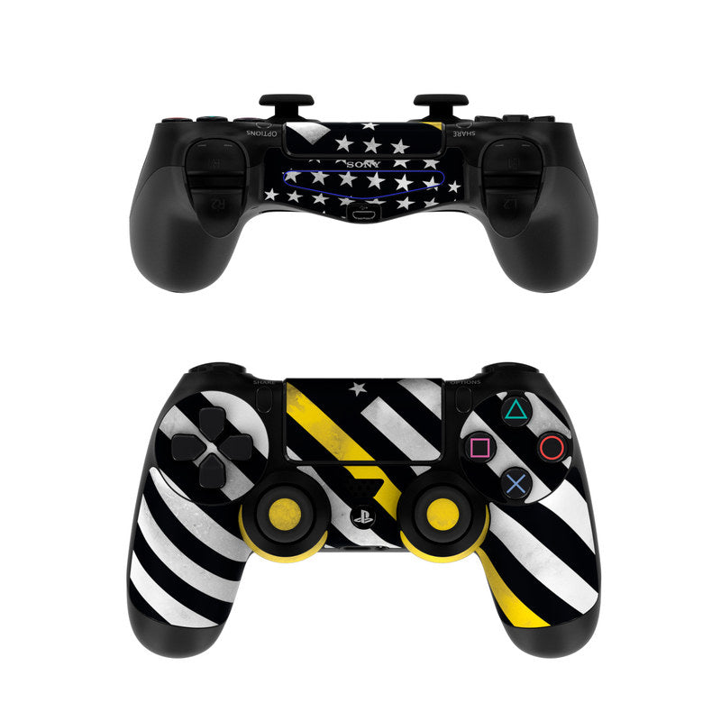 Thin Yellow Line Hero - Sony PS4 Controller Skin