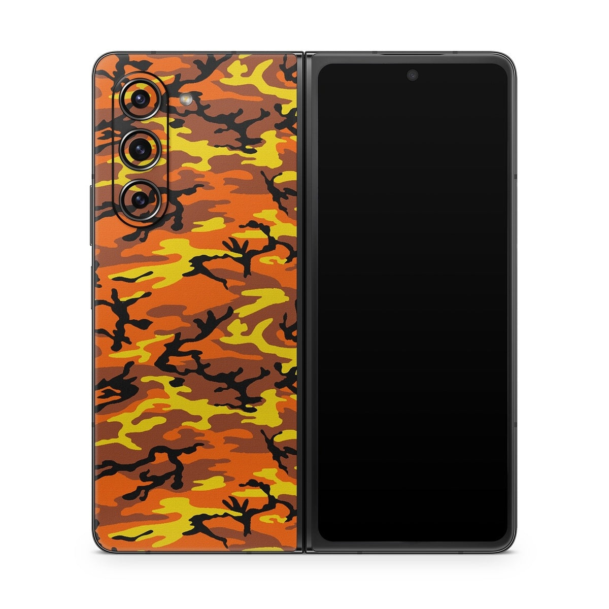 Orange Camo - Samsung Galaxy Z Fold5 Skin