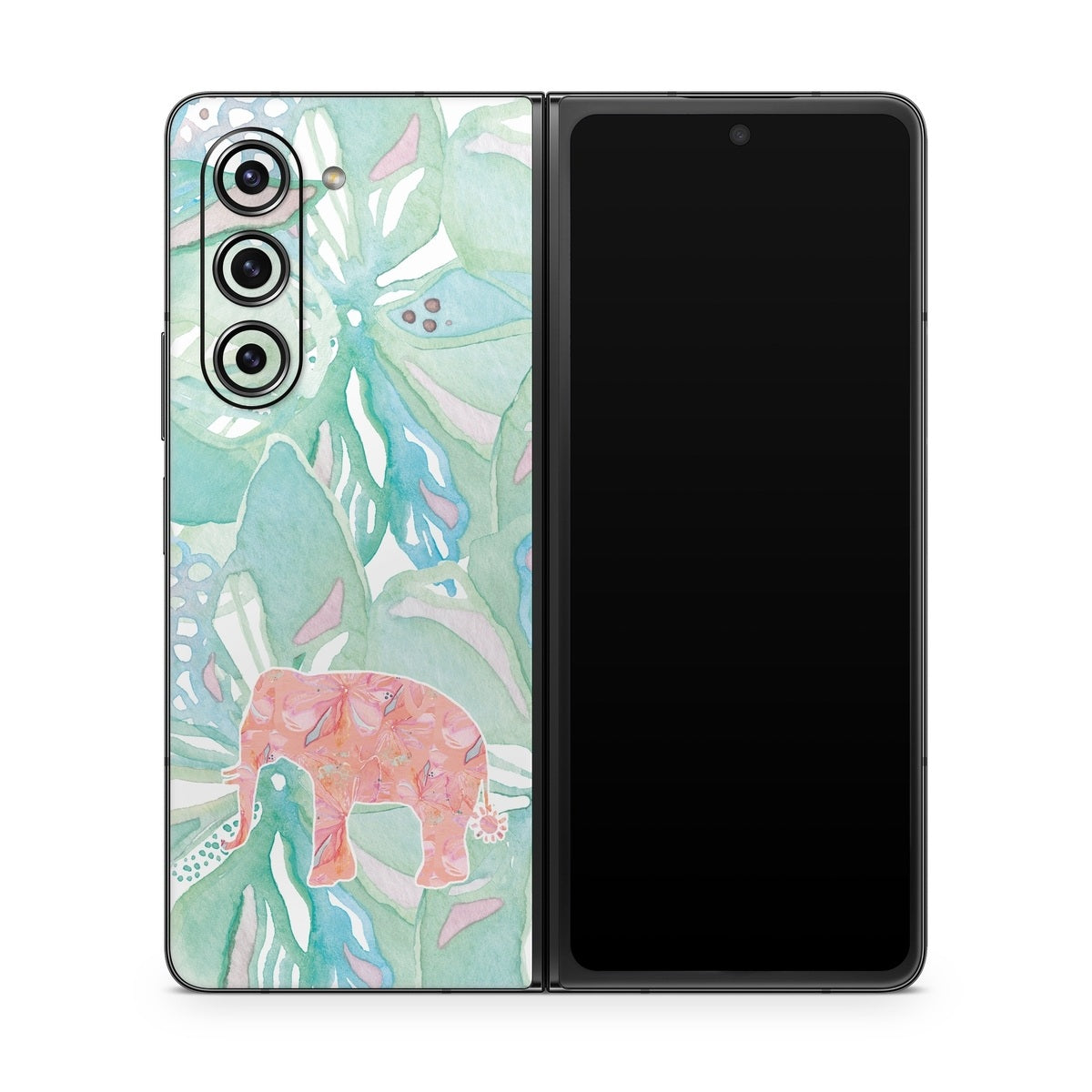 Tropical Elephant - Samsung Galaxy Z Fold5 Skin