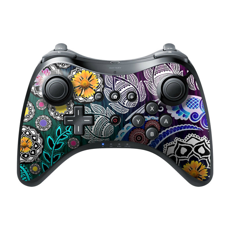 Mehndi Garden - Nintendo Wii U Pro Controller Skin