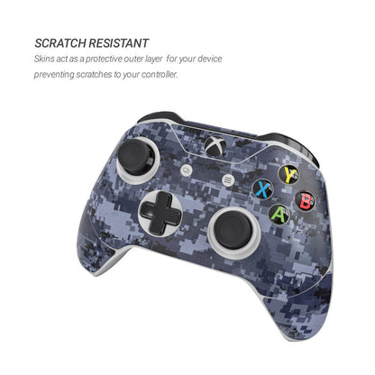 Digital Navy Camo - Microsoft Xbox One Controller Skin